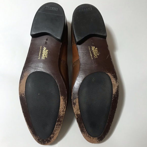 Bally Parawet Two-tone Brown Leather Loafer 12D - Picture 6 of 9